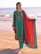 Baagh 3PC unstitched printed lawn suit