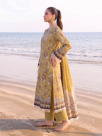 Sawera 3PC unstitched printed lawn — detail